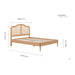 Leonie King Rattan Bed-11