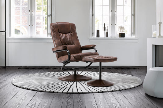 Memphis Swivel Chair & Footstool-0