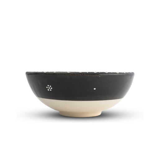 Handmade Ceramic Bowl Tulip Black 12cm-0