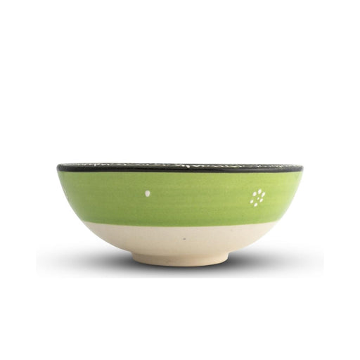 Handmade Ceramic Bowl Mexican Green 12cm-0