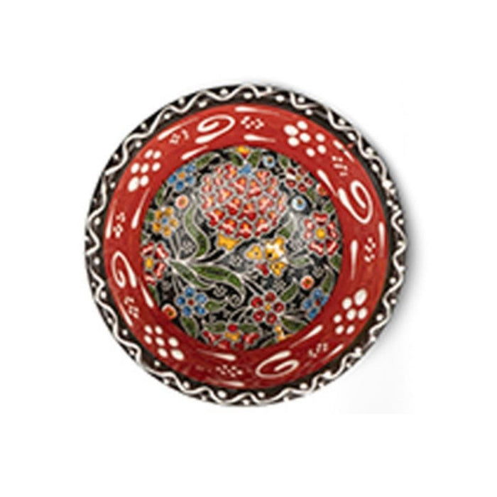 Handmade Ceramic Bowl Mexican Red 12cm-1