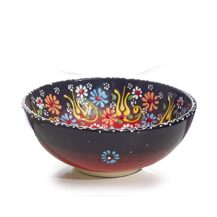 Handmade Ceramic Bowl Mexican Red 15cm-1