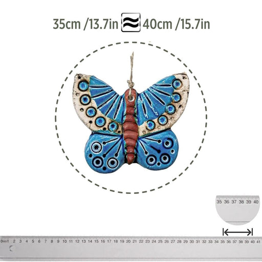 Handmade Ceramic Wall Decoration Butterfly 35cm-1