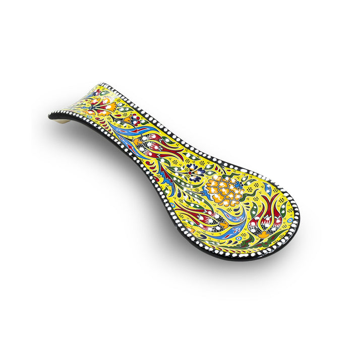 Ceramic Spoon Rest Tulip Yellow 24cm-0