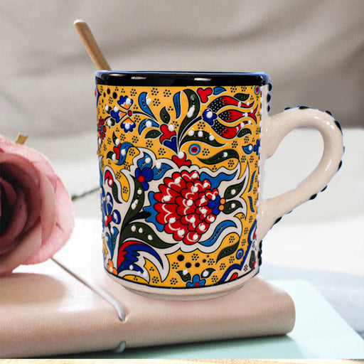 Ceramic Mug Tulip Yellow Red-1