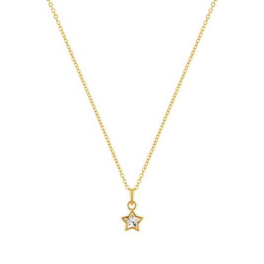 Divine Star Gold plated sterling silver Necklace-0