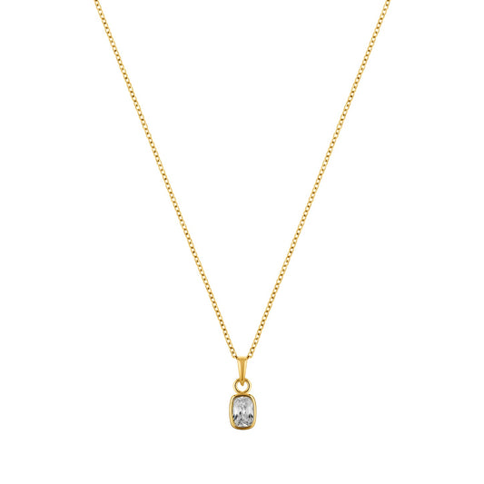Enigma Gold plated sterling silver Necklace-0