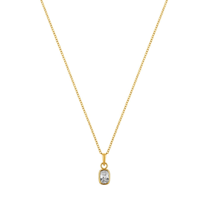 Enigma Gold plated sterling silver Necklace-0