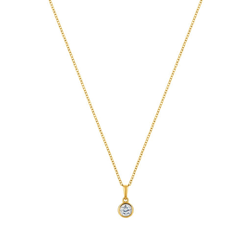 Circle of Life Gold plated sterling silver necklace-0