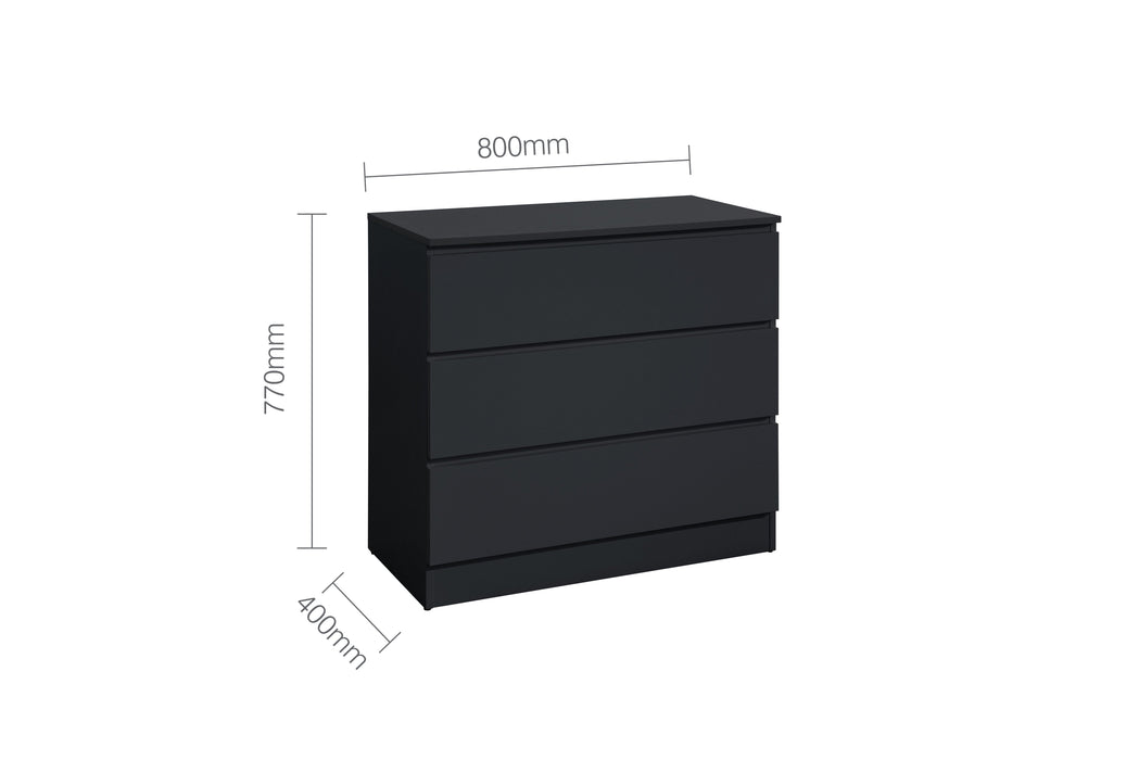 Oslo 3 Drawer Chest-9