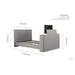 Plaza Double TV Bed-18