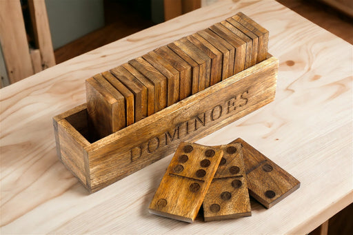 Large Wooden Dominoes Set 28cm - Kozeenest