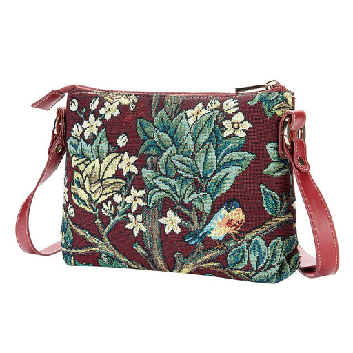 William Morris Tree of Life Red - Cross Body Bag-1