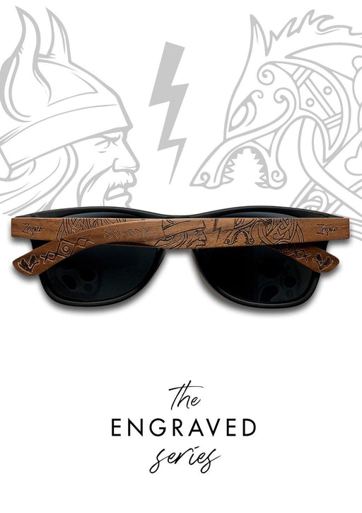 Eyewood | Engraved wooden sunglasses - Vikings-1