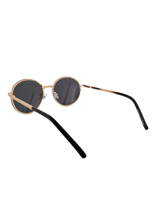 Titanium Round Sunglasses - V2 - 24K GOLD Plated-12