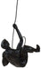 Abseiling Man Looking Up Ornament Black - Kozeenest