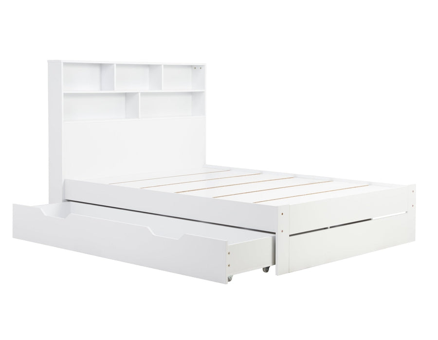 Alfie King Storage Bed White-5