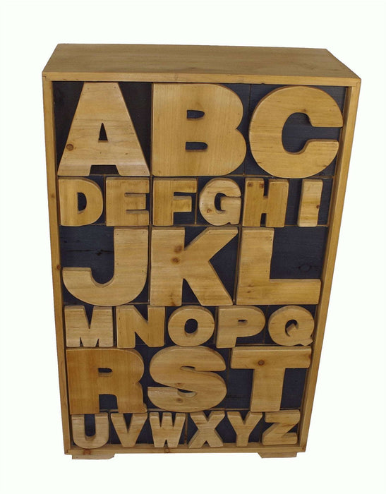 Alphabet Cabinet 54 x 26 x 89cm - Kozeenest