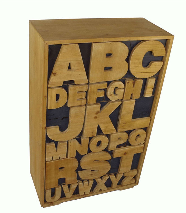 Alphabet Cabinet 54 x 26 x 89cm - Kozeenest