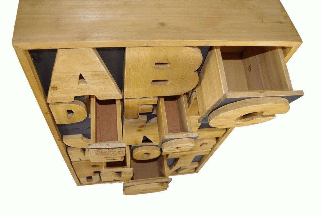 Alphabet Cabinet 54 x 26 x 89cm - Kozeenest