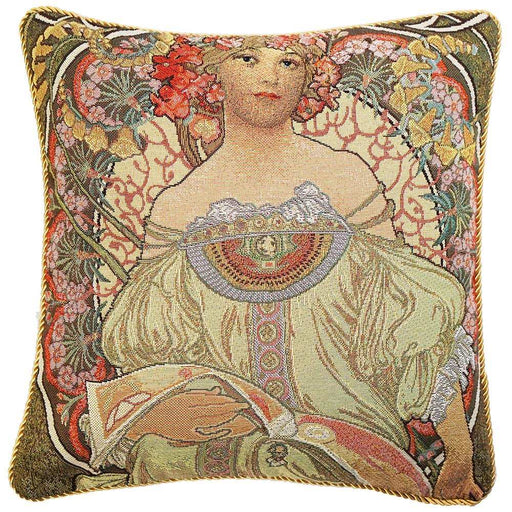 Alphonse Mucha Day Dream - Cushion Cover Art 45cm*45cm - Kozeenest