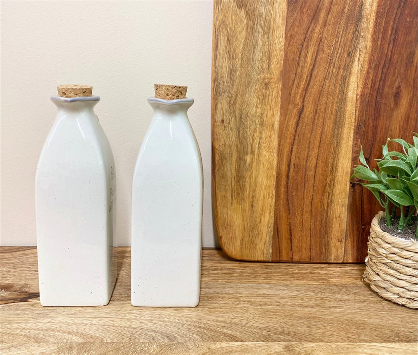 Antique Grey Oil & Vinegar Containers - Kozeenest