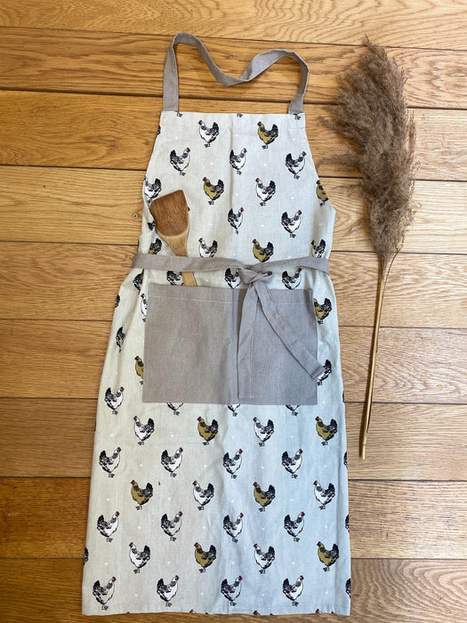 Apron With A Chicken Print Design - Kozeenest