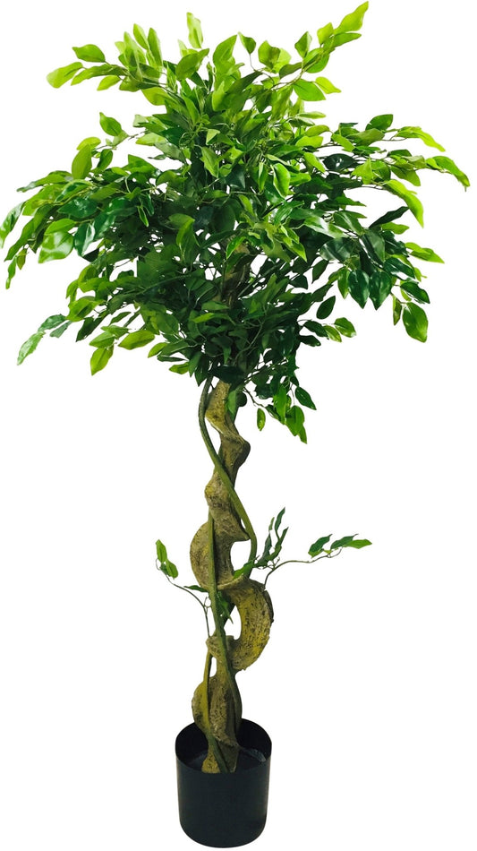Artificial Ficus Tree With Twisted Trunk 137cm - Kozeenest