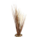 Artificial Grasses In A White Pot With White Feathers - 50cm - Kozeenest