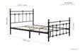 Atlas Small Double Bed Black-3