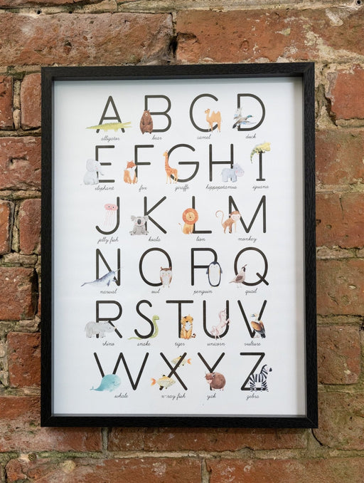 Baby Alphabet A-Z Animal Print Frame - Kozeenest