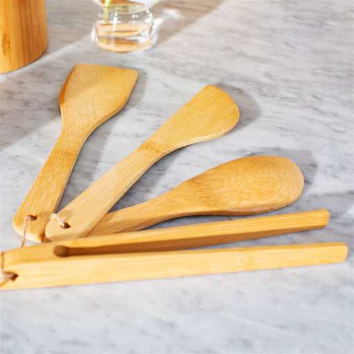 Bamboo Utensils Set - Kozeenest