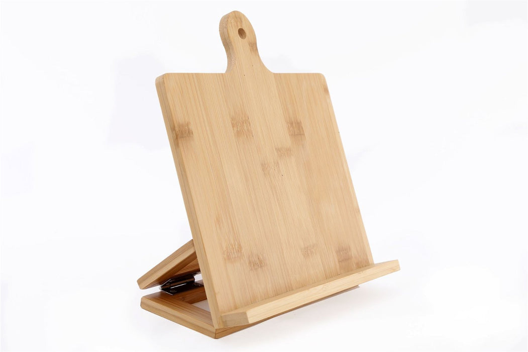 Bamboo Wood Recipe Book Holder - Kozeenest