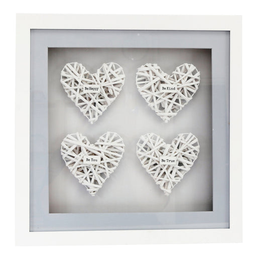 Be Kind Woven Heart Frame 40cm - Kozeenest