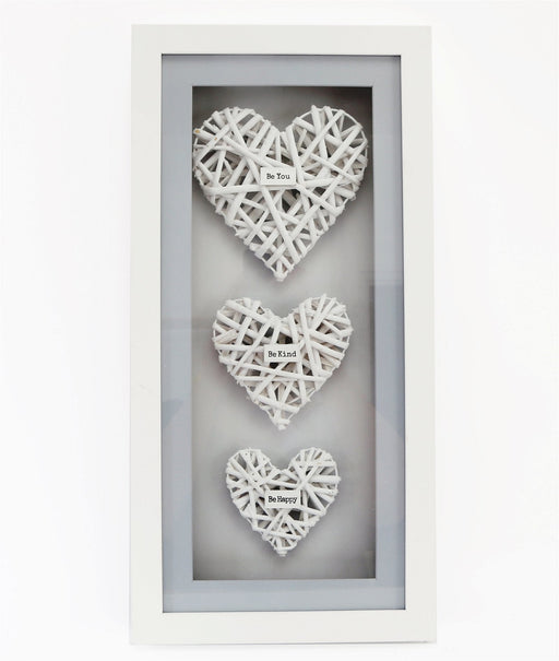 Be Kind Woven Heart Frame 51cm - Kozeenest