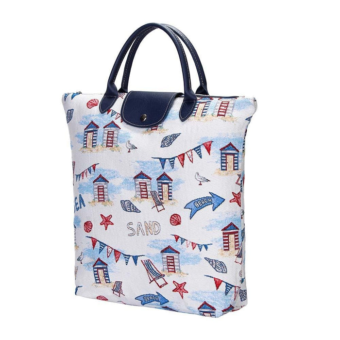 Beach Hut - Foldaway Bag - Kozeenest