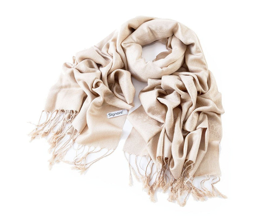 Beige - Pashmina - Kozeenest