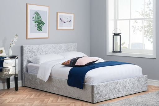 Berlin Double Ottoman Bed Silver-0