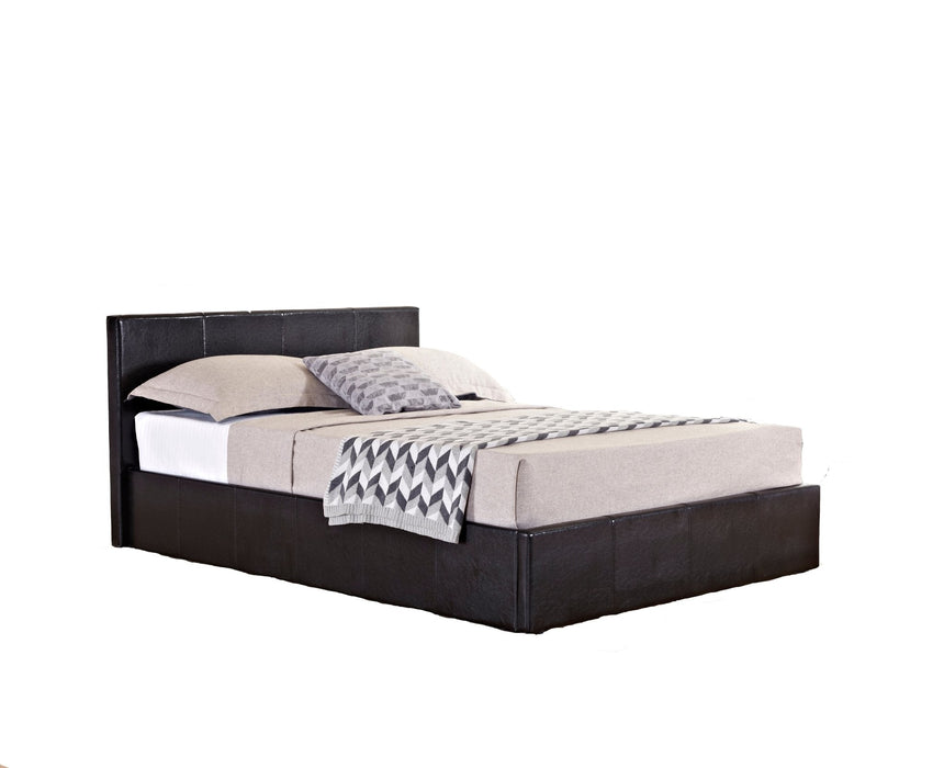 Berlin Double Ottoman Bed Brown-3