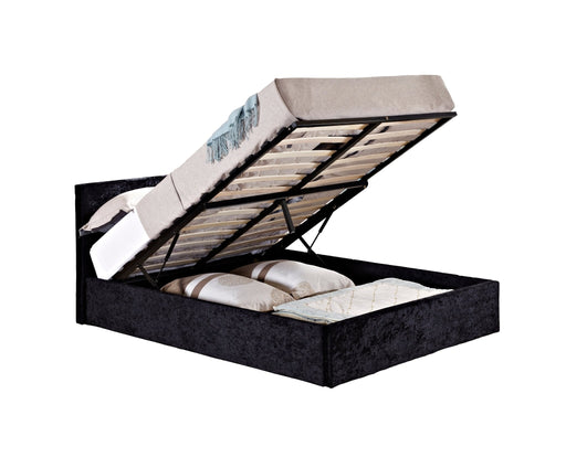 Berlin Single Ottoman Bed - Black-1