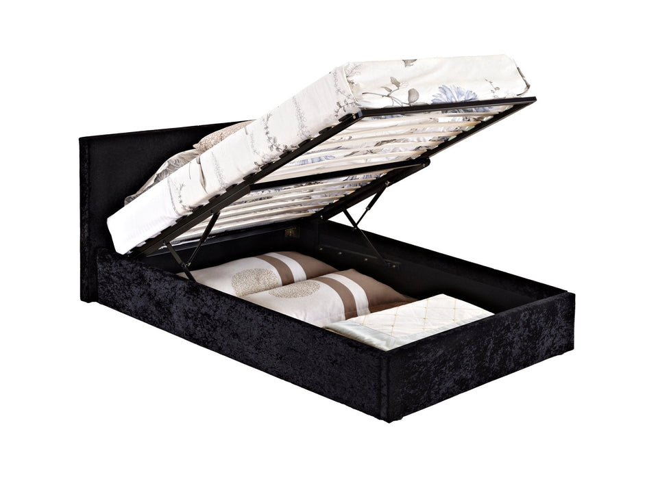 Berlin Small Double Ottoman Bed Black-4