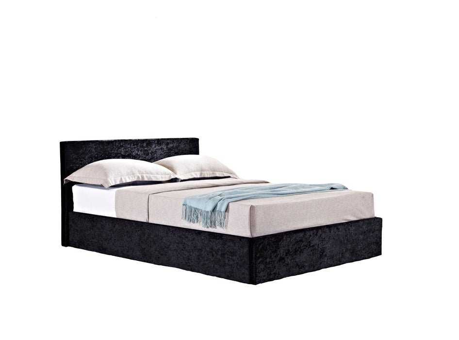 Berlin Small Double Ottoman Bed Black-2