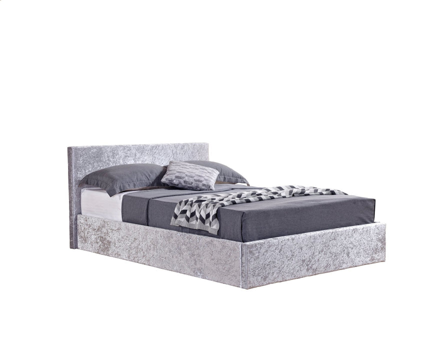 Berlin Small Double Ottoman Bed Silver-5