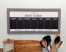 Bistro Cafe Wooden Grey Chalkboard Week Planner 67cm - Kozeenest