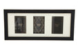 Black And Gold Triple Photo Frame 4x6" - Kozeenest