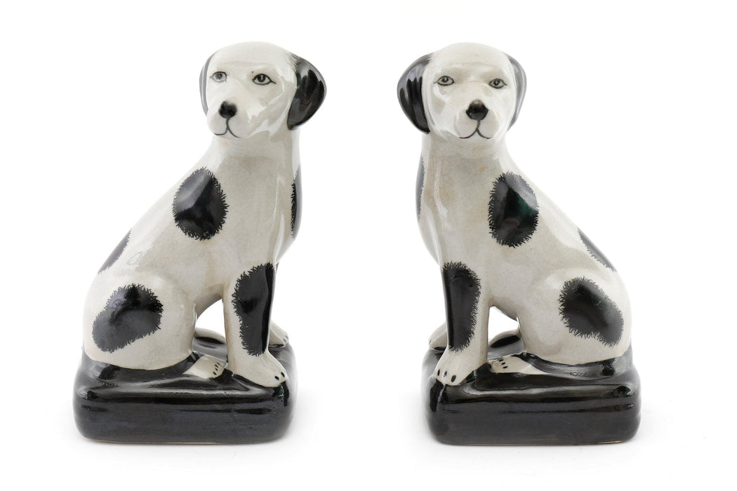 Black and White Porcelain Dog Ornaments - Kozeenest