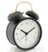 Black & Gold Metal Alarm Clock - Kozeenest