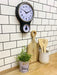 Black Kensington Wall Clock With Timer - Kozeenest