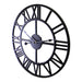 Black Metal Roman Numeral Wall Clock 39cm - Kozeenest