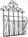 Black Scroll Wall Hanging Single Section Magazine Rack - Kozeenest